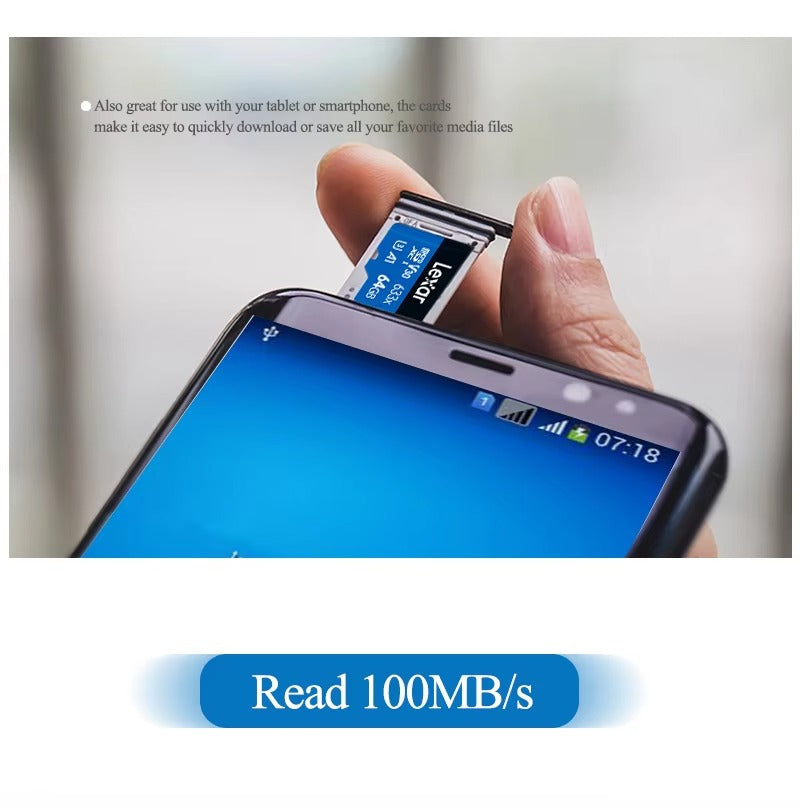 Original Lexar Memory Card 633x 32GB 64GB 128GB 256GB Read Speed up to 95MB/s Class 10 Micro SD Card A1 UHS-I TF Micro Sd 4K supported 1 Year Brand Warranty