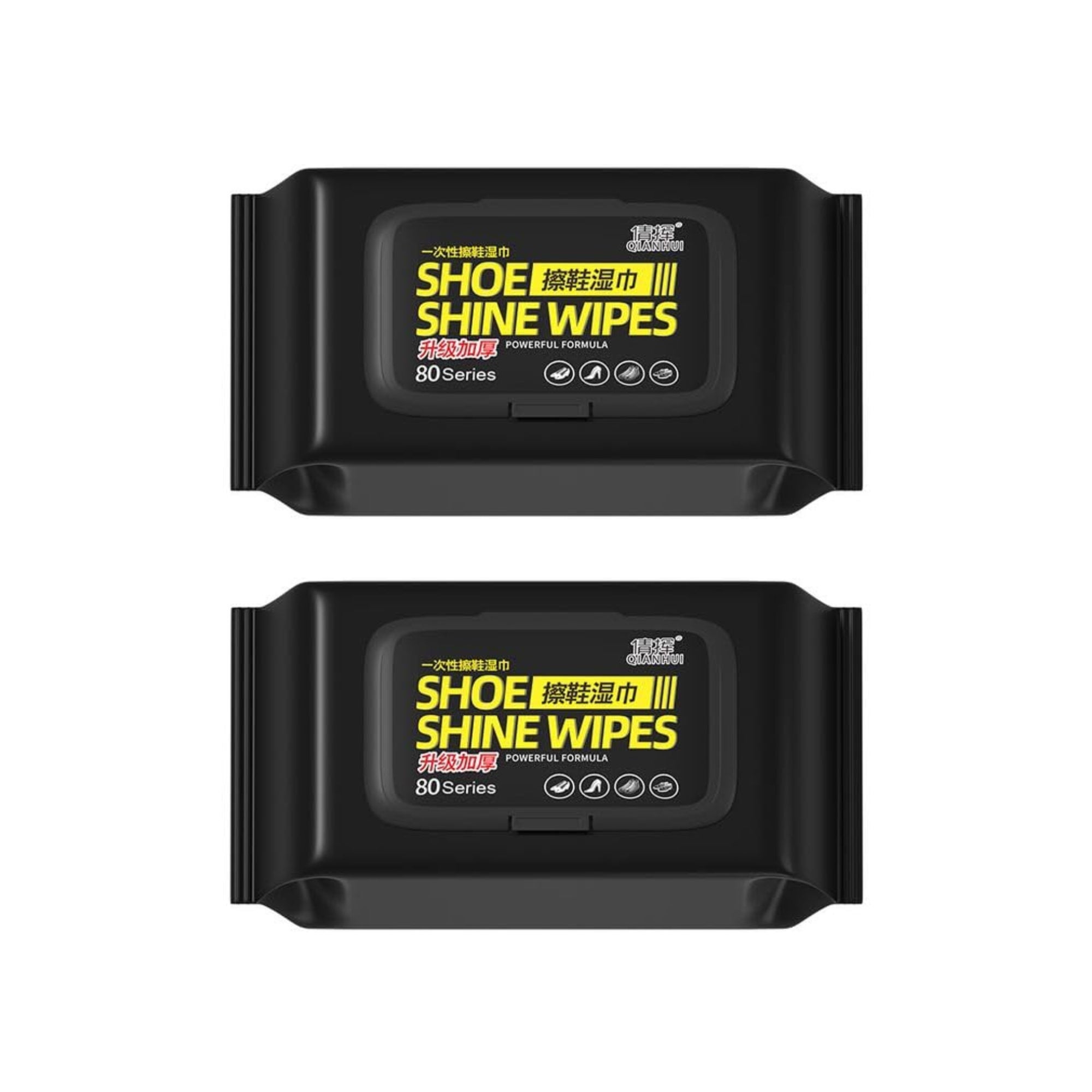 Shoe Wipes & Sneaker Wipes – (80 + 80 Count) Pack of 2 – Quick Wipes for Shoes Cleaning – Shoe Cleaning Wipes for All Shoes – Portable Cleaner for Sneakers, Leather & Sports Footwear White