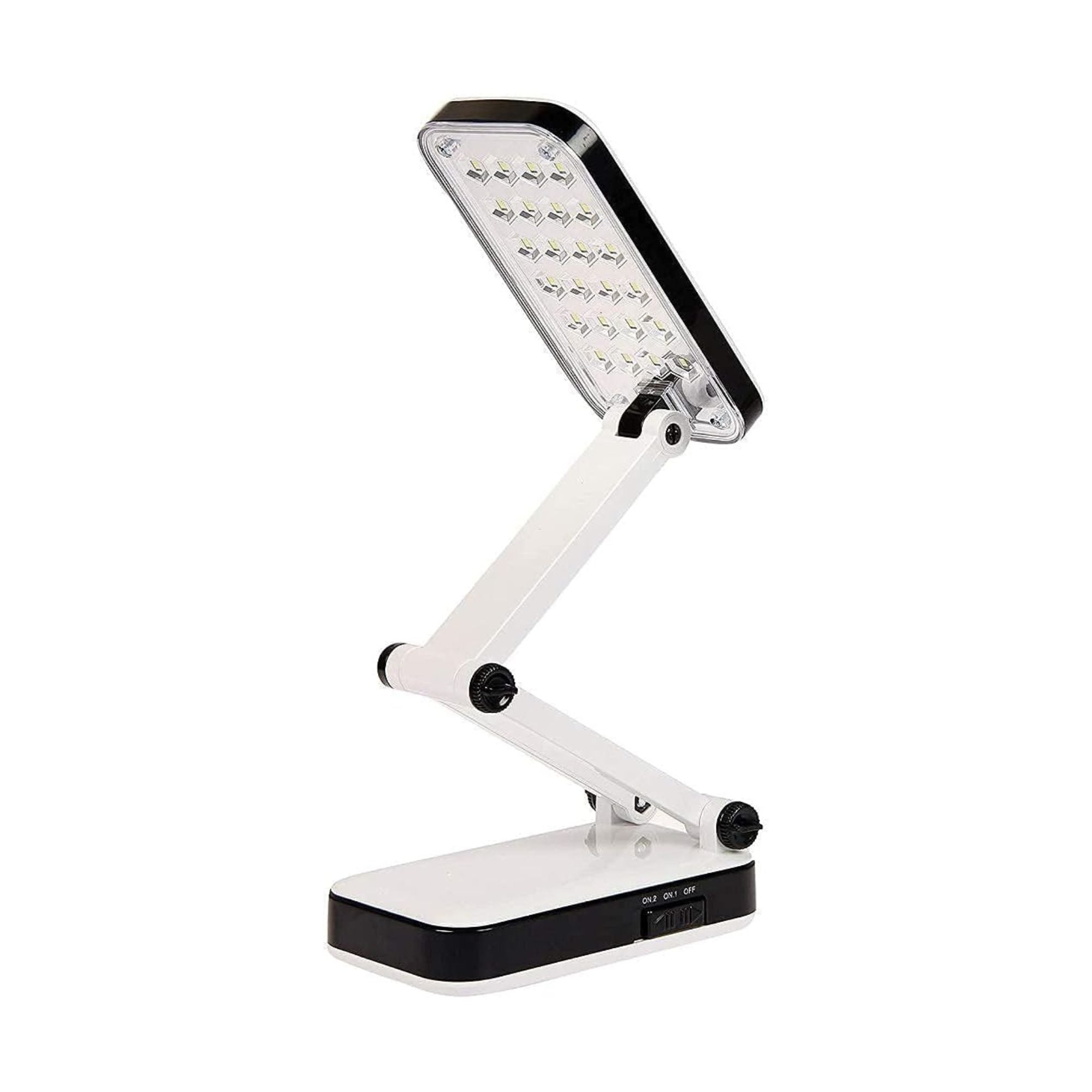 LED Rechargeable Desk Lamp DP-666 Portable Light Electric Charging Bulb Emergency Light For Home Office Study Table Lamp Desk Light Long Battery Life Upto 4 Hrs