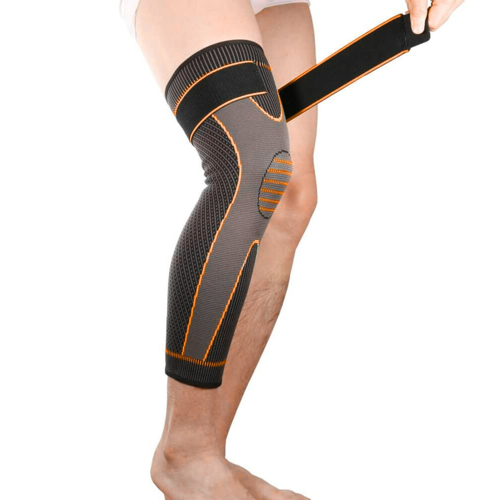 1 Pcs Knee Support Brace – Adjustable Knee Pain Relief Belt, Pressurized Fitness Running & Cycling Band, Elastic Nylon Knee Pad Sleeve for Joint Pain Relief, Sports & Injury Recovery