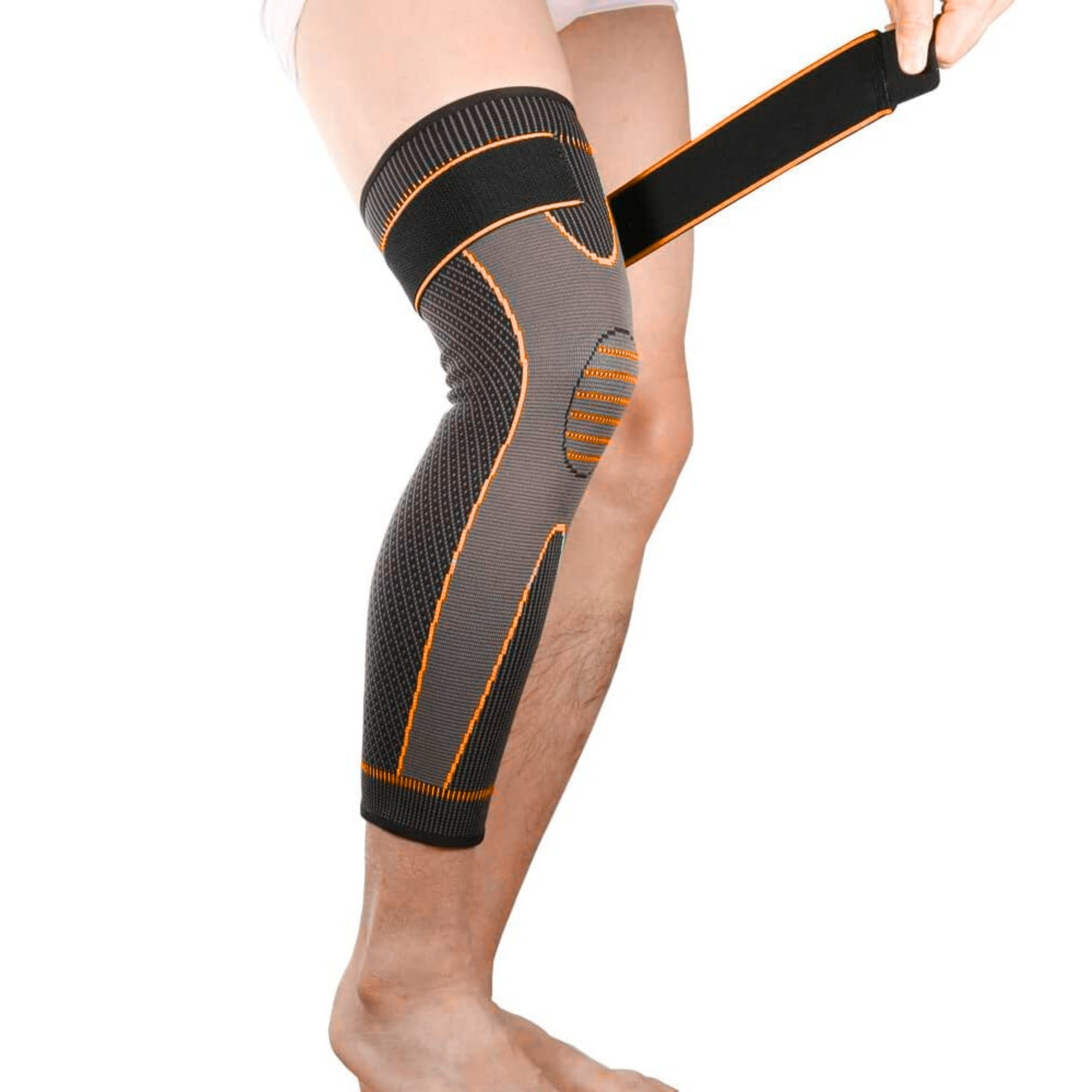 1 Pcs Knee Support Brace – Adjustable Knee Pain Relief Belt, Pressurized Fitness Running & Cycling Band, Elastic Nylon Knee Pad Sleeve for Joint Pain Relief, Sports & Injury Recovery