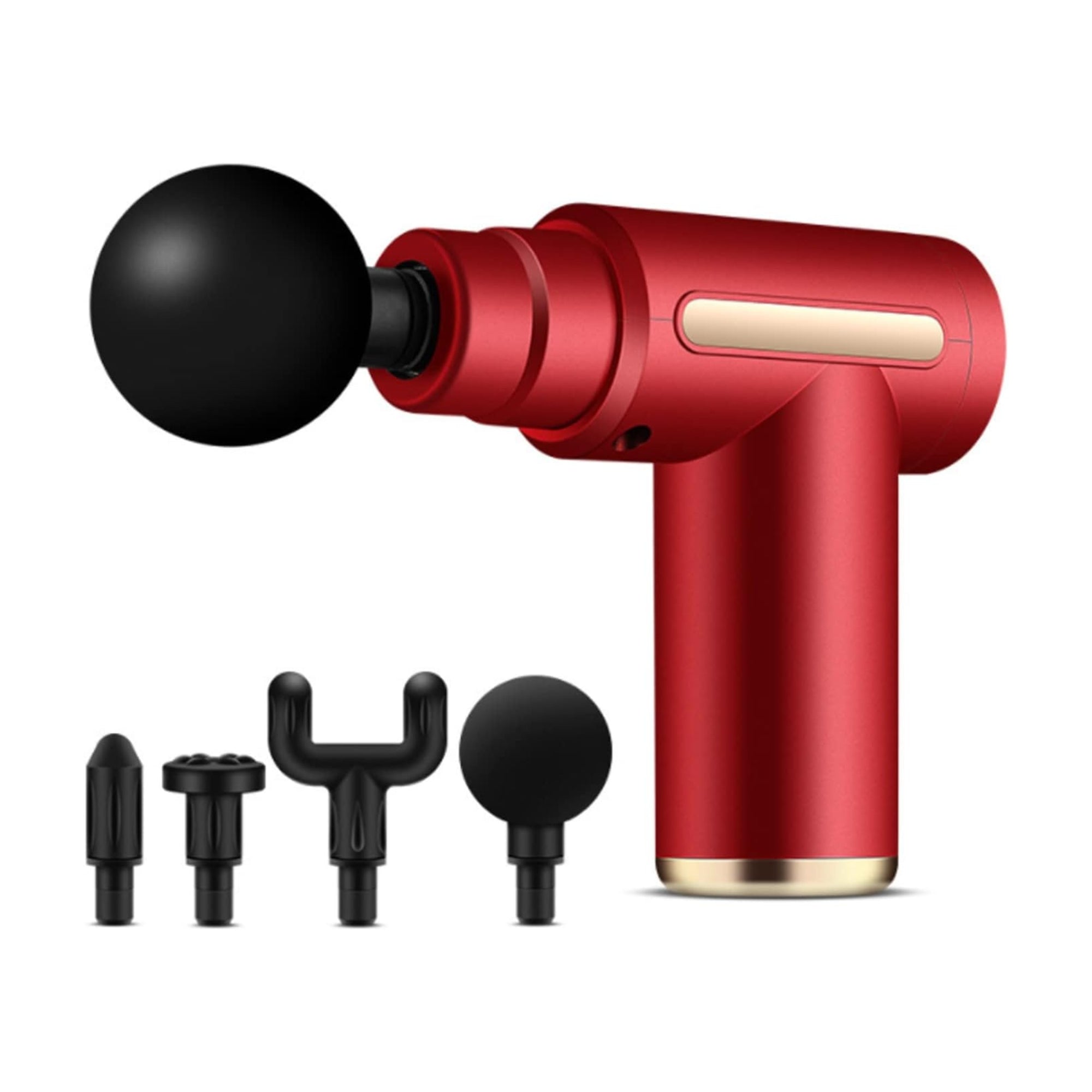 Handheld Muscle Massage Gun Deep Tissue Percussion Muscle Massager Gun Cordless Electric Massagers Neck Back with Massage Head for Workout Relaxation Sore Muscle and Stiffness,Black
