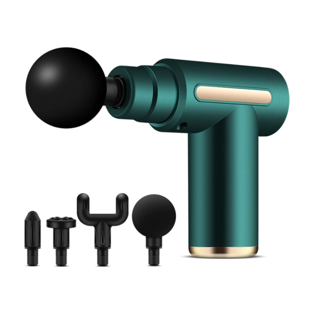 Handheld Muscle Massage Gun Deep Tissue Percussion Muscle Massager Gun Cordless Electric Massagers Neck Back with Massage Head for Workout Relaxation Sore Muscle and Stiffness,Black