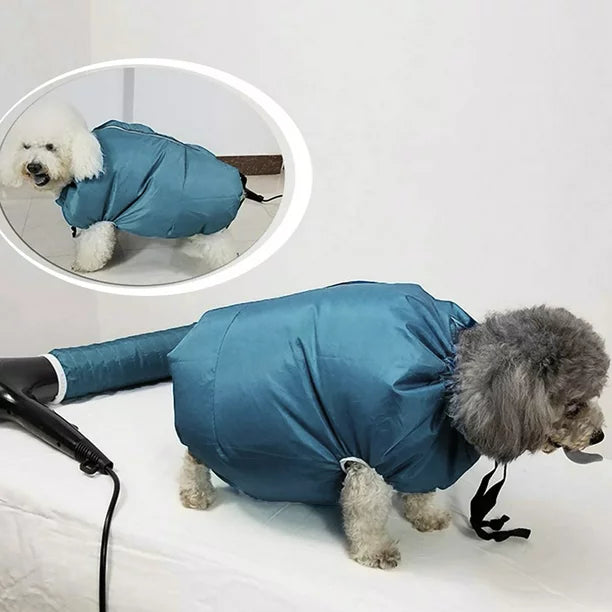 Dog Drying Coat, Use with Dog Blower Grooming Dryer, Protable Fast Easy Blower Professional Tool Dog Grooming Supplies, Quick Dry Pet Coat for Dogs & Cats