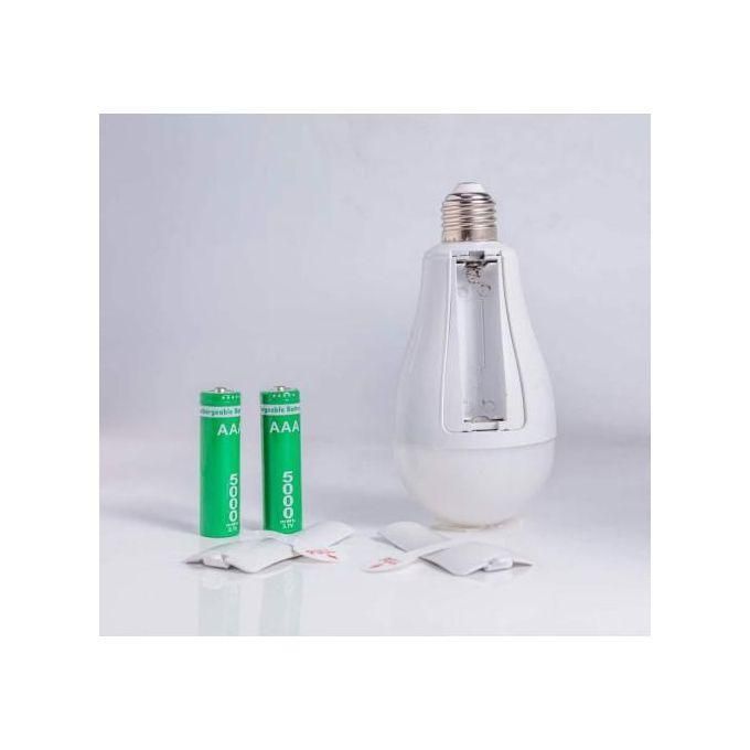 EYE POWER Emergency Rechargeable AC/DC Light Bulb 20W Soft White Light Bulbs for Home Camping Tent Bulb With 2 Battery