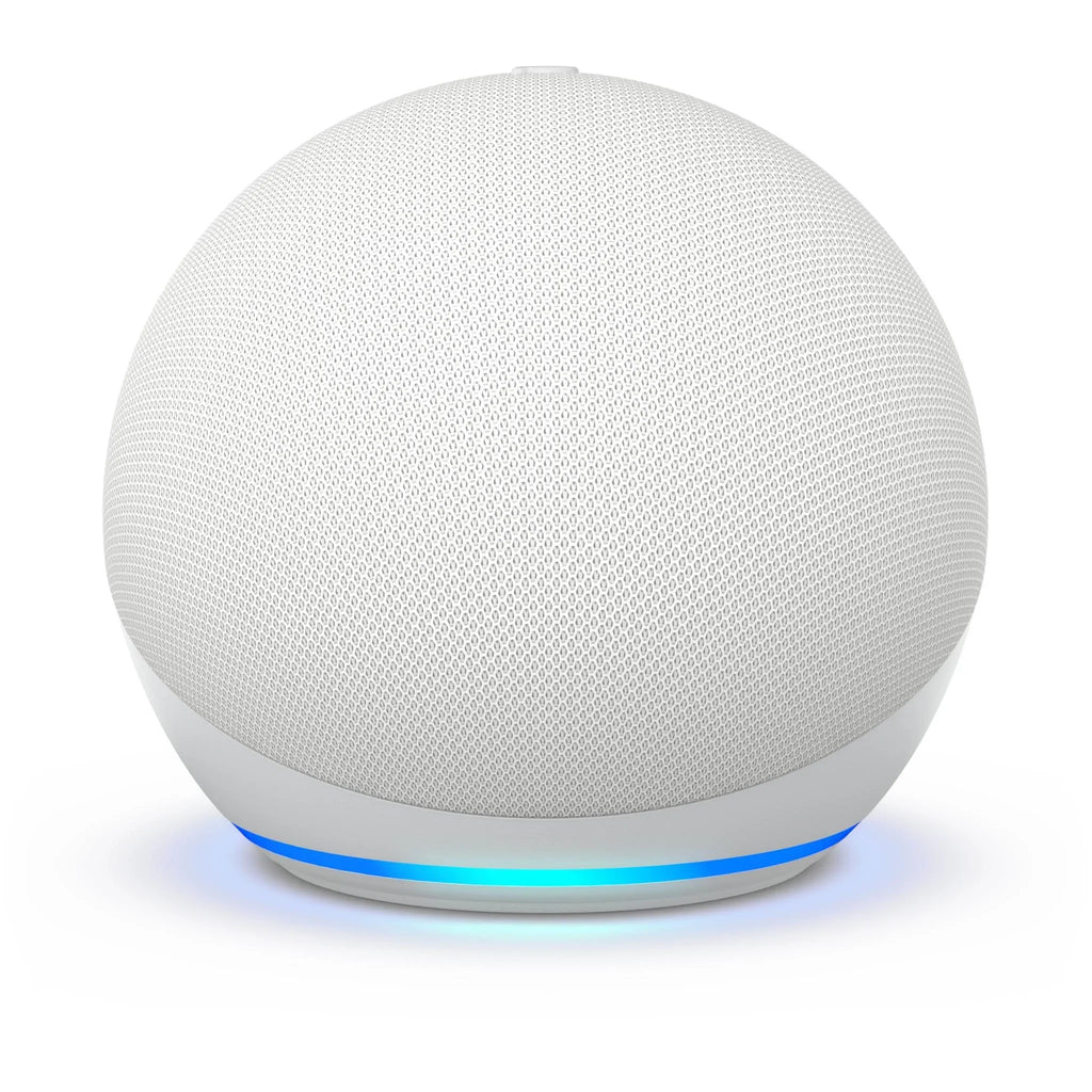 Like A New Amazon Alexa Echo Dot (5th Gen) Vibrant sounding Alexa speaker, Great for bedrooms, dining rooms and offices, (newest model) Glacier White