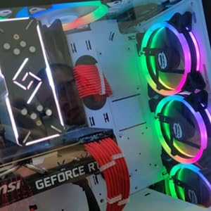 upHere Pack Off 5 120mm RGB Series Case Fan,Quiet Edition High Airflow LED Case Fan for PC Cases-5 Pack