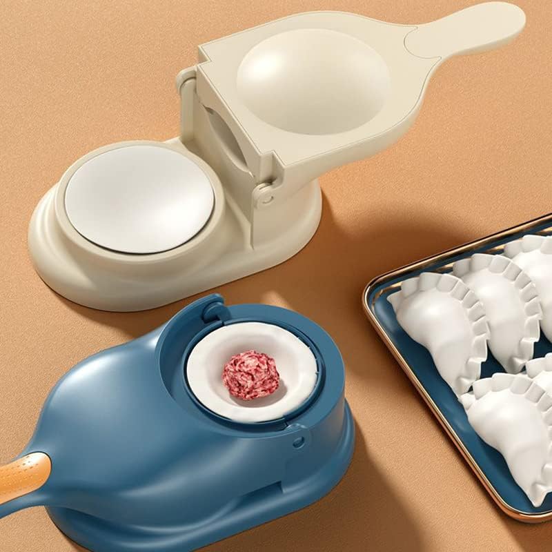 2 In 1 Dumpling Maker,Dumpling Press Skin Maker Machine,Manual Samosa Maker Mould,Multifunctional Dumpling Wrapper Making Tools for Making Dumplings and Ravioli
