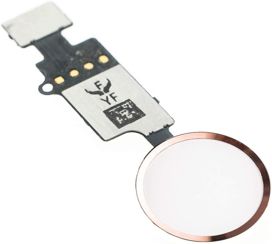 MMOBIEL Home Button 4th Gen. YF Compatible with iPhone SE 2022 / SE 2020/7 / 8/7 Plus / 8 Plus - Fingerprint Touch ID Flex Cable Connector - Replacement - Incl. Screwdrivers - Rose Gold
