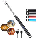 Rechargeable Electric Gas Lighter for Kitchen Cooking Gas Stove , 360° Flexible Neck Arc Lighter Plasma Flameless Windproof USB Lighter - 400 Uses in Single Charge