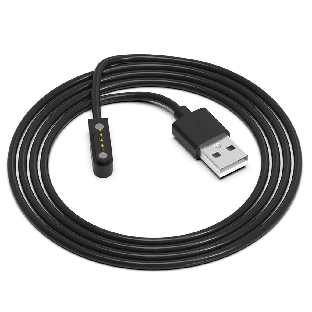 Smart Watch Charger Magnetic 4 Pin for Bluetooth Smart Watches GT88 G3 GT68 KW08 KW18 Y3 KW88 KW98 KW99 KW28 FS08 GV68 KW06 USB Charging Cable Replacement 2FT- Contact Pin Spacing 7.62mm