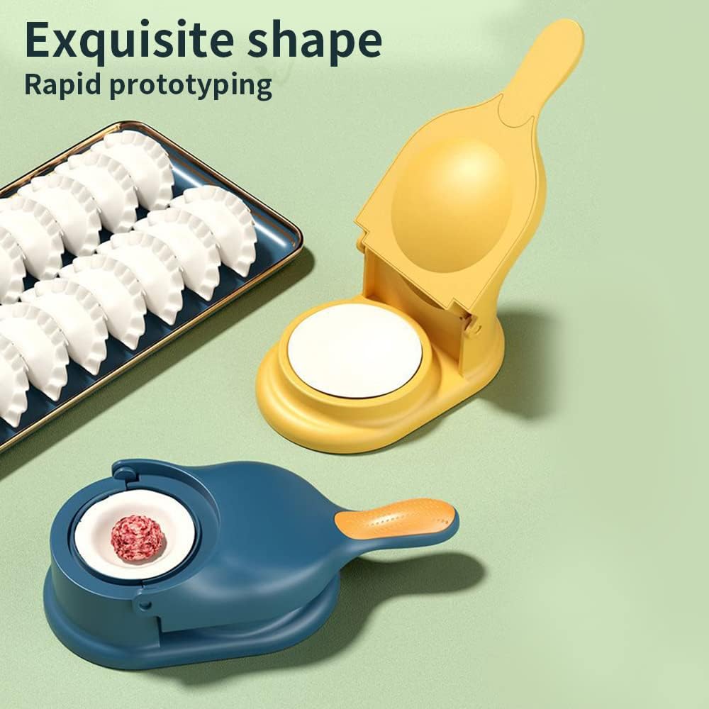2 In 1 Dumpling Maker,Dumpling Press Skin Maker Machine,Manual Samosa Maker Mould,Multifunctional Dumpling Wrapper Making Tools for Making Dumplings and Ravioli