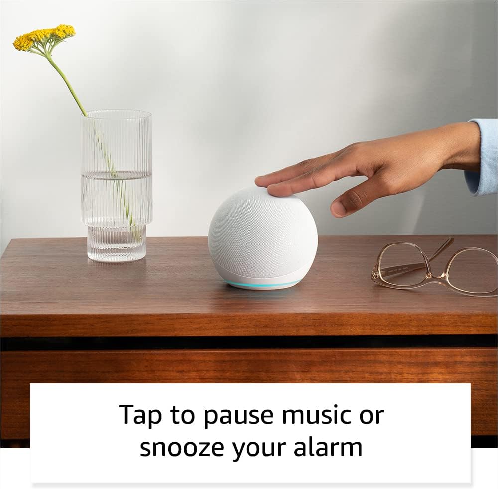 Like A New Amazon Alexa Echo Dot (5th Gen) Vibrant sounding Alexa speaker, Great for bedrooms, dining rooms and offices, (newest model) Charcoal