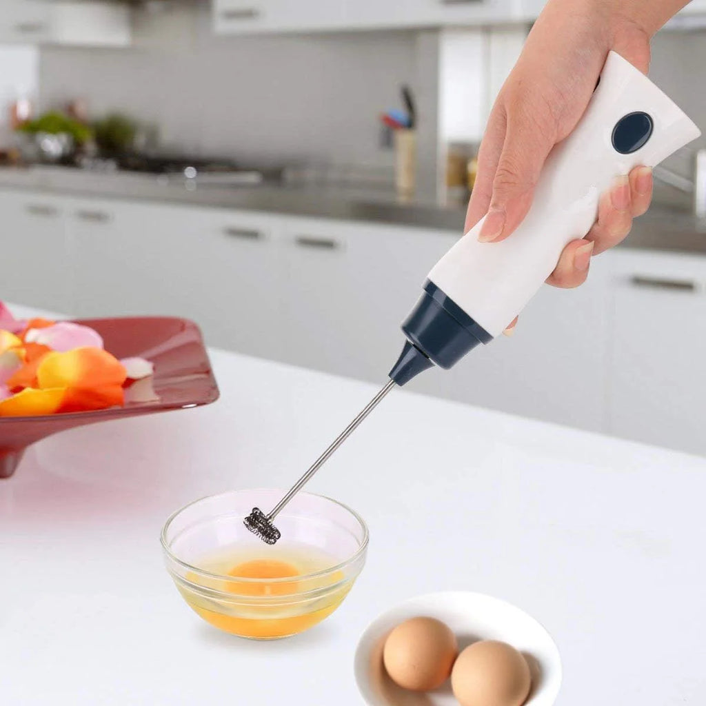 Rechargeable Coffee Beater Handheld Electric Coffee Mixer Frother Automatic Milk Beverage Foamer Cream Whisk Cooking Stirrer Egg Beater With Cover Stainless  with Charging Cable