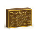 Umrah Saving Box - Wooden Umrah Saving Box - 280 Days Savings Plan