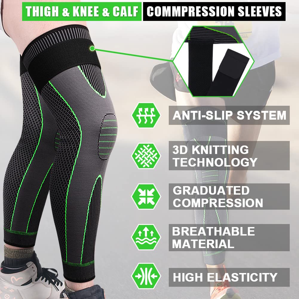 1 Pcs Knee Support Brace – Adjustable Knee Pain Relief Belt, Pressurized Fitness Running & Cycling Band, Elastic Nylon Knee Pad Sleeve for Joint Pain Relief, Sports & Injury Recovery