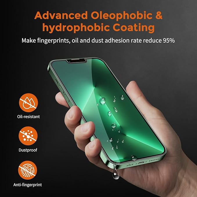 UNBREAKcable 1-Pack Screen Protector for iPhone 13 Pro Max/iPhone 14 Plus, Double Shatterproof Tempered Glass [Easy Installation Frame] [9H Hardness] [Case Friendly] for iPhone 6.7 inch