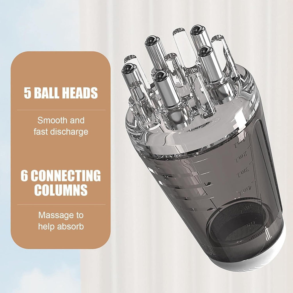 Hair Oil Applicator Bottle – 6ml Hair Root Oil Applicator Roller Ball Mini Portable Hair Oil Massage Comb for Scalp Hair Growth Suitable for Various Liquids (1Pcs)