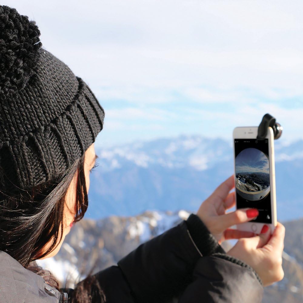 Lifetrons Pro Travel Camera Lens System (Macro, Fisheye, Wide Angle, Zoom, Detachable, Black)