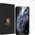 UNBREAKcable 3-Pack Screen Protector for iPhone 11 Pro/iPhone XS/iPhone X, Double Shatterproof Tempered Glass [Easy Installation Frame] [9H Hardness] [HD Clear] [Case Friendly] for iPhone 5.8 inch