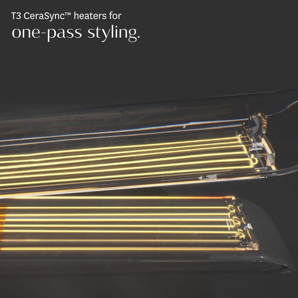 Like A New T3 Smooth ID 1” Flat Iron with Touch Interface - Digital Ceramic Flat Iron with Interactive HeatID Technology for Automatic Heat Setting Personalization