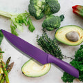 13" Long Multi-Purpose Anti Rust Coating Chef Knife Kitchen Essentials, Regular, Solid Color Sharp Blade Knives