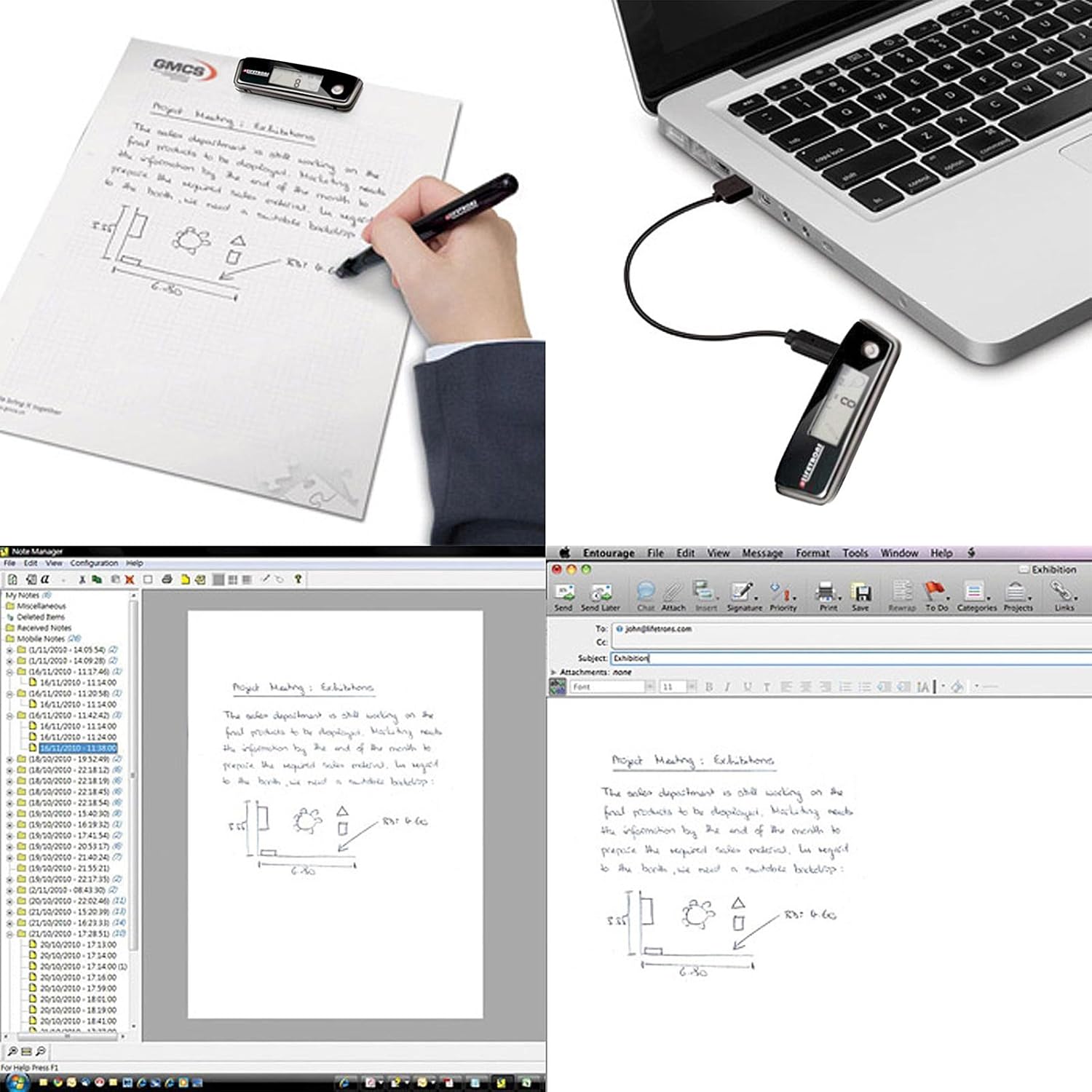 Lifetrons Business Note Writer Smart Pen 7.9mm Ultra-slim Deluxe Edition Paper to Computer