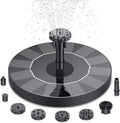 AISITIN 1.5W / 2.5W Solar Bird Bath Fountain with 6 Nozzles, Solar Fountain Pump for Bird Bath, 6.7" Solar Powered Floating Water Fountain Pump for Bird Bath, Ponds, Garden, Fish Tank and Outdoor