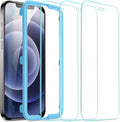 ESR for iPhone 12 Mini Screen Protector, Tempered Glass with Easy Installation Frame Compatible with iPhone 12 Mini 5.4 Inch, Scale Friendly, 3 Pack