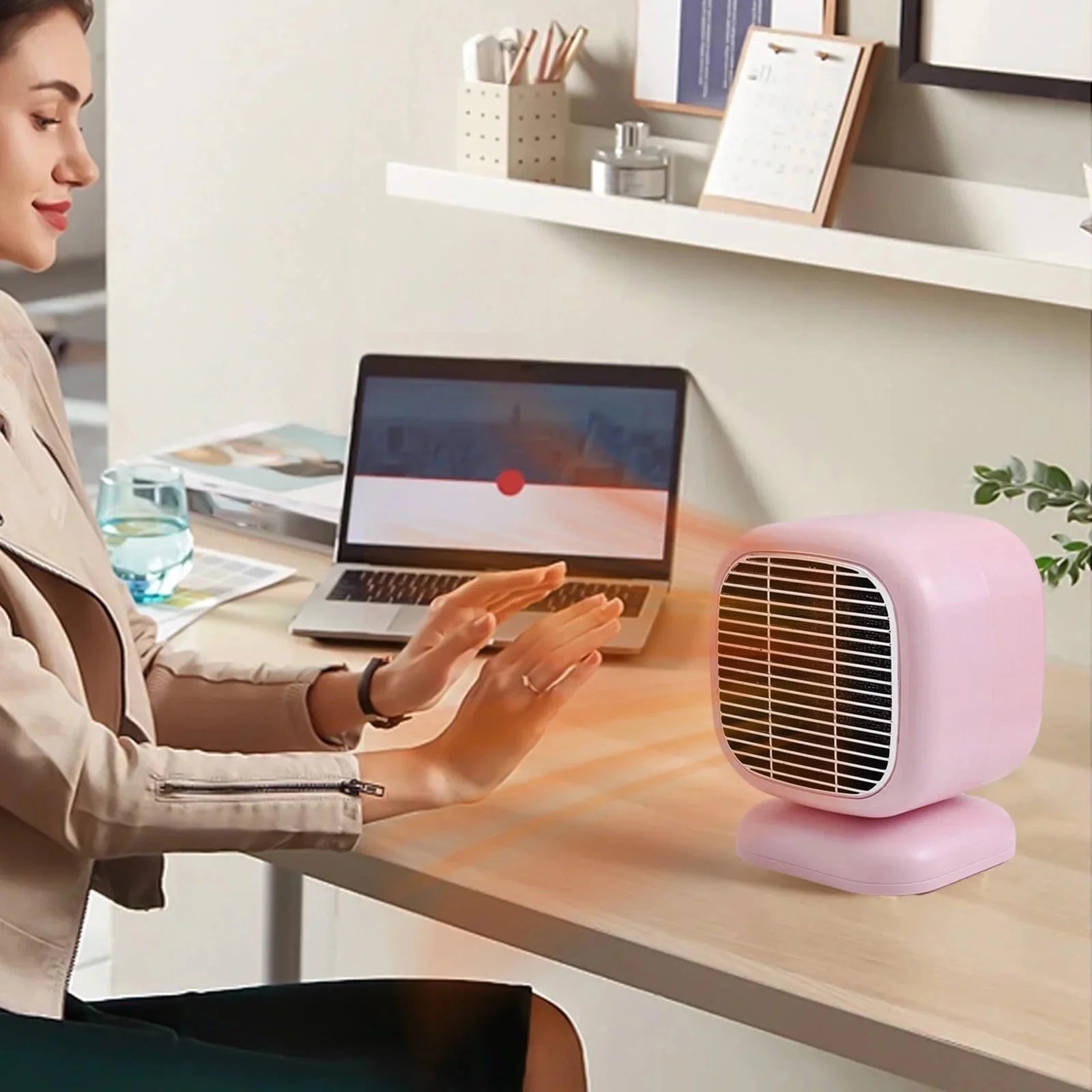 800W Small Space Heater, Portable Heater - Small Portable Heater | Fan Heater, Safe Desktop Space Heater, Adjustable Electric Heater for Bedroom - Gulybaba - Genuine products online Marketplace in Pakistan