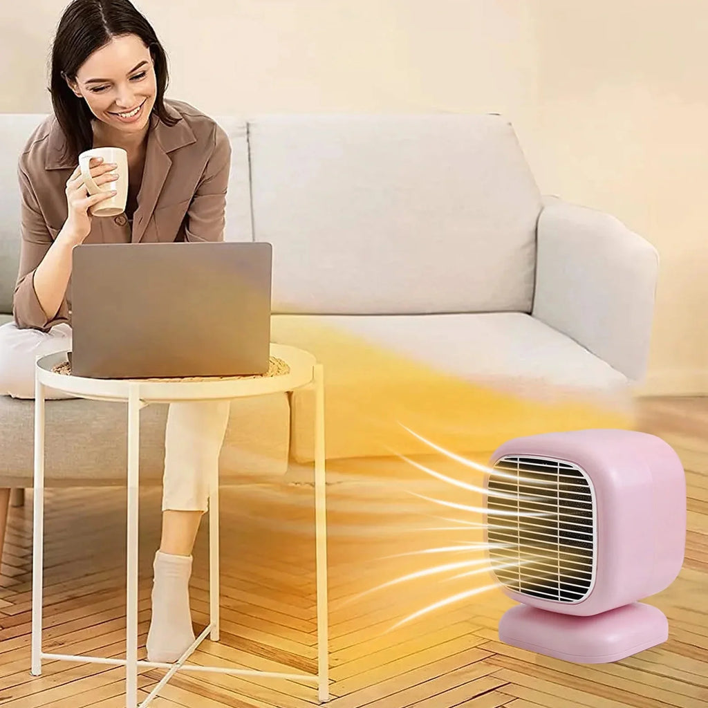 800W Small Space Heater, Portable Heater - Small Portable Heater | Fan Heater, Safe Desktop Space Heater, Adjustable Electric Heater for Bedroom - Gulybaba - Genuine products online Marketplace in Pakistan