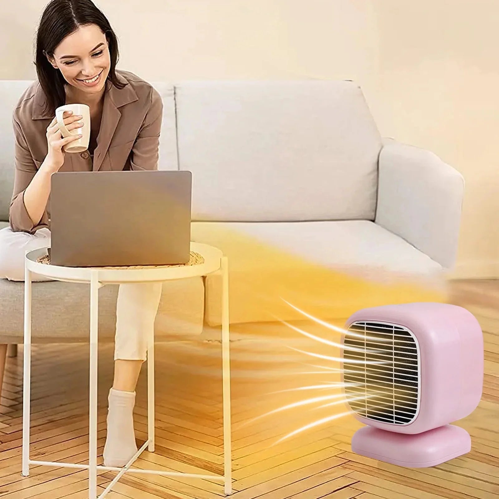 800W Small Space Heater, Portable Heater - Small Portable Heater | Fan Heater, Safe Desktop Space Heater, Adjustable Electric Heater for Bedroom - Gulybaba - Genuine products online Marketplace in Pakistan