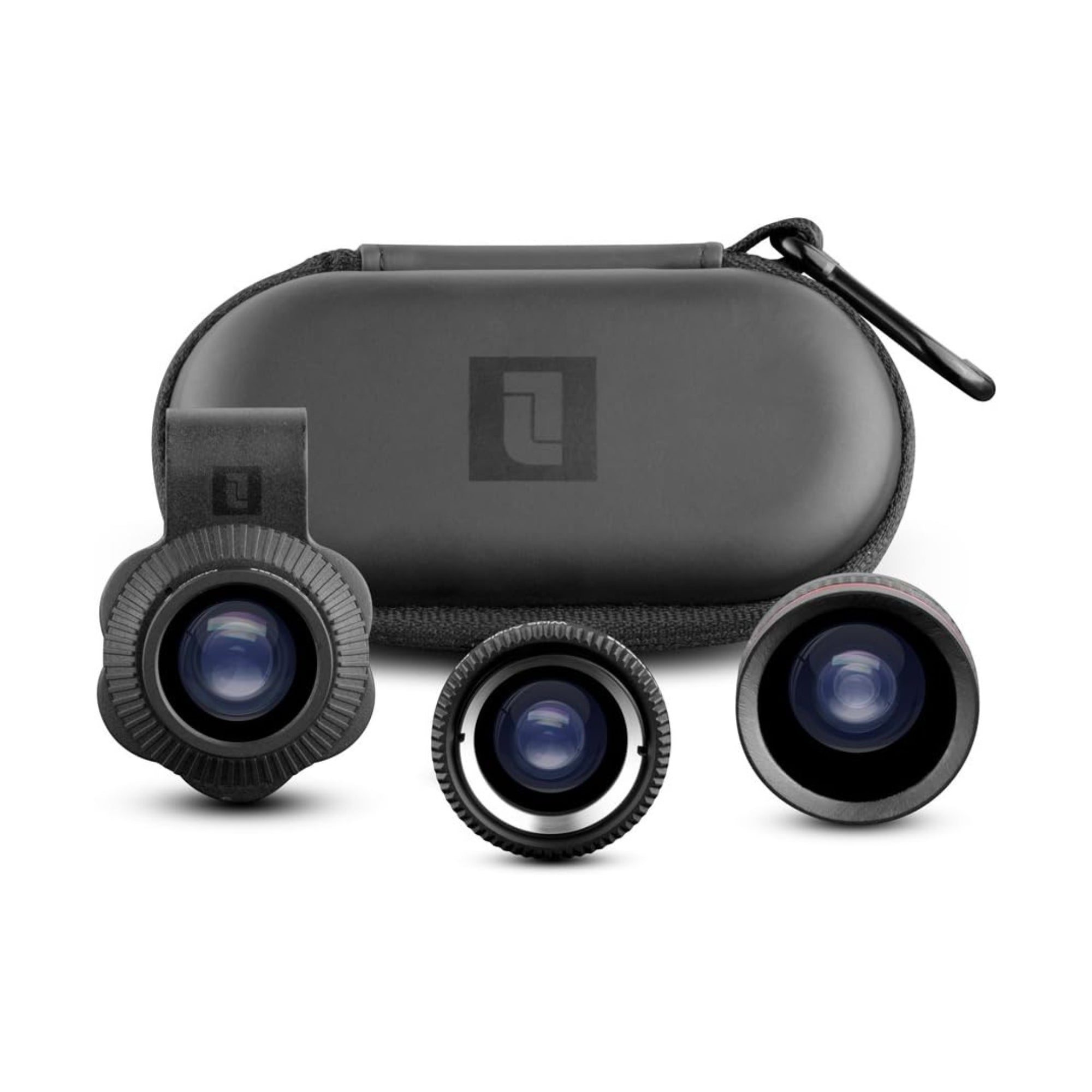 Lifetrons Pro Travel Camera Lens System (Macro, Fisheye, Wide Angle, Zoom, Detachable, Black)