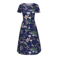 Cocktail Dresses for Women Plus Size Summer Fashion Dress Women Beach Sleeve Printing Mid-Calf Short Women's Dress Dress for Women New Year