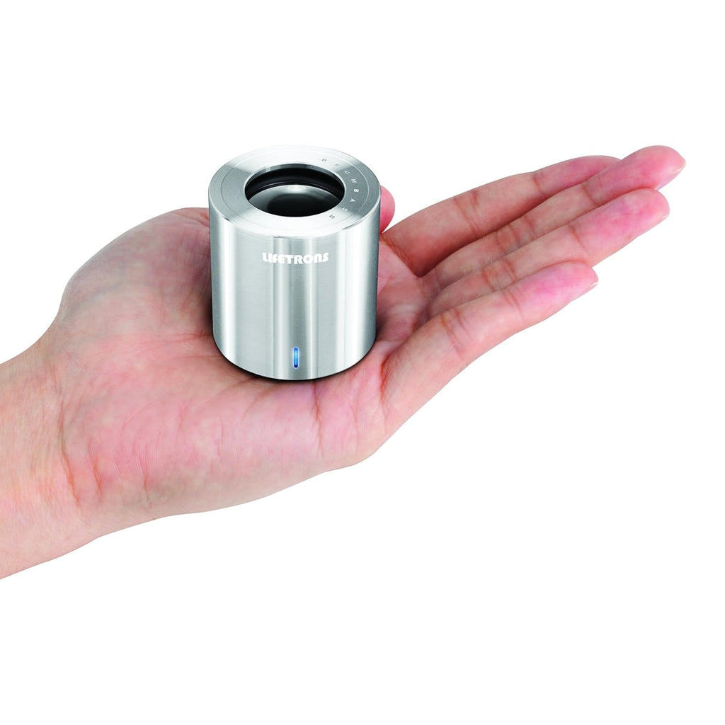 Lifetrons DrumBass III Rechargeable Single Metal Body Speaker with Leather Case - For iPod, iPhone 4GS, Ipad & MP3 Players