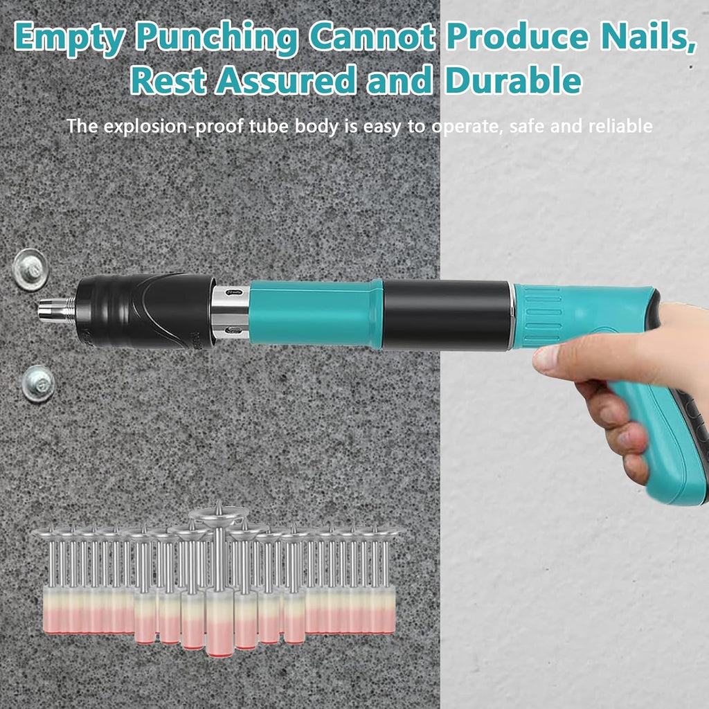 Manual Mini Steel Nail Gun, 5 Gears Adjustable Bolt Shooting Device, Wall Nail Guns with 20 Round Nails, Steel Nail Gun, Concrete Nail Gun for Ceiling Wall Anchor, Wire Slot Device, House Wall