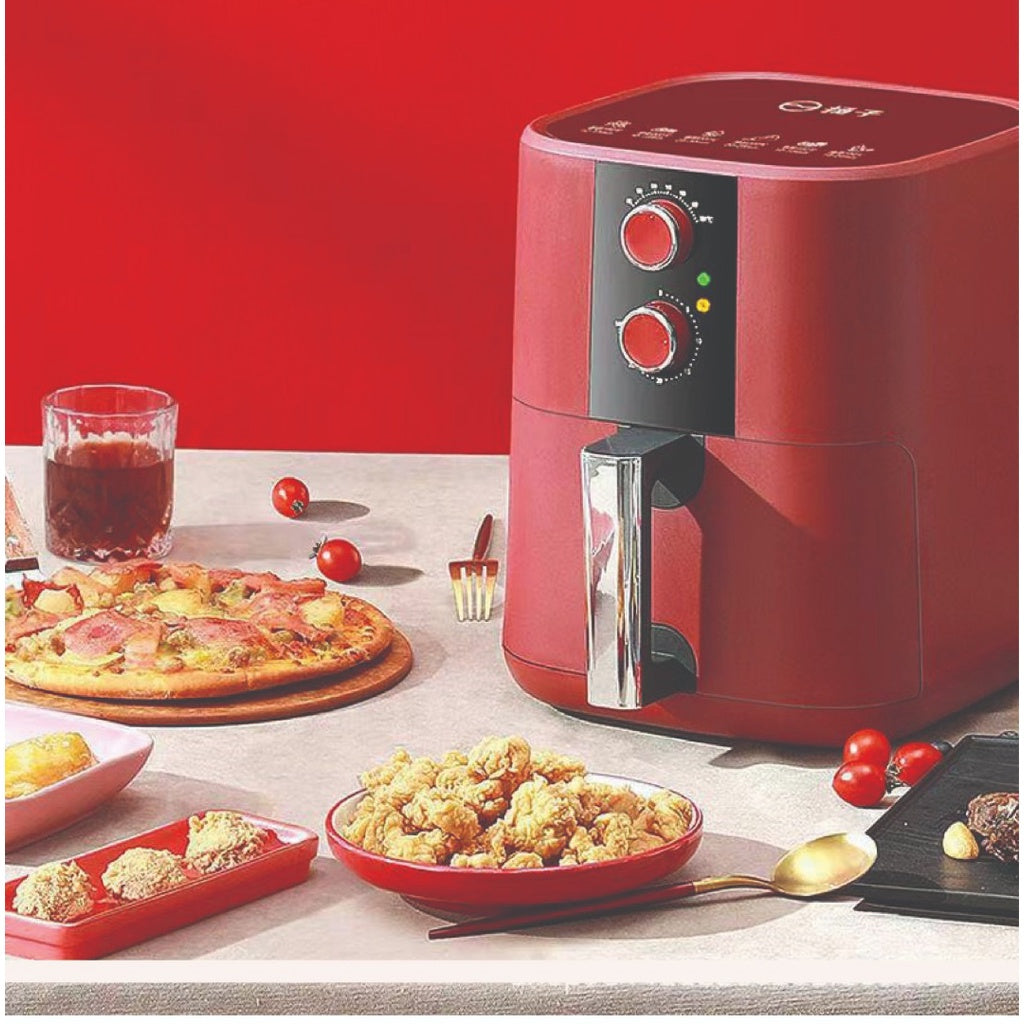 Johnson Lux Air Fryer for Home Use 5L Oil-Free Fryer, Multifunctional Hot Air Circulation, Automatic Power-Off, 1350W Household Non-Stick Coating Fryer needed sharing