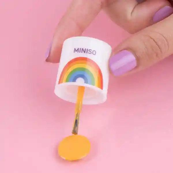MINISO  Water-Based Nail Polish – Non-Toxic, Peel-Off Formula, Quick-Dry, Odor-Free, Safe for Kids & Adults, Long-Lasting Shine, Easy Removal Without Acetone .