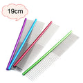 19 cm High Quality Pet Comb Professional Stainless Steel Grooming Combs Cleaning Brush Removes Loose Tangles Knots for Dogs Cats