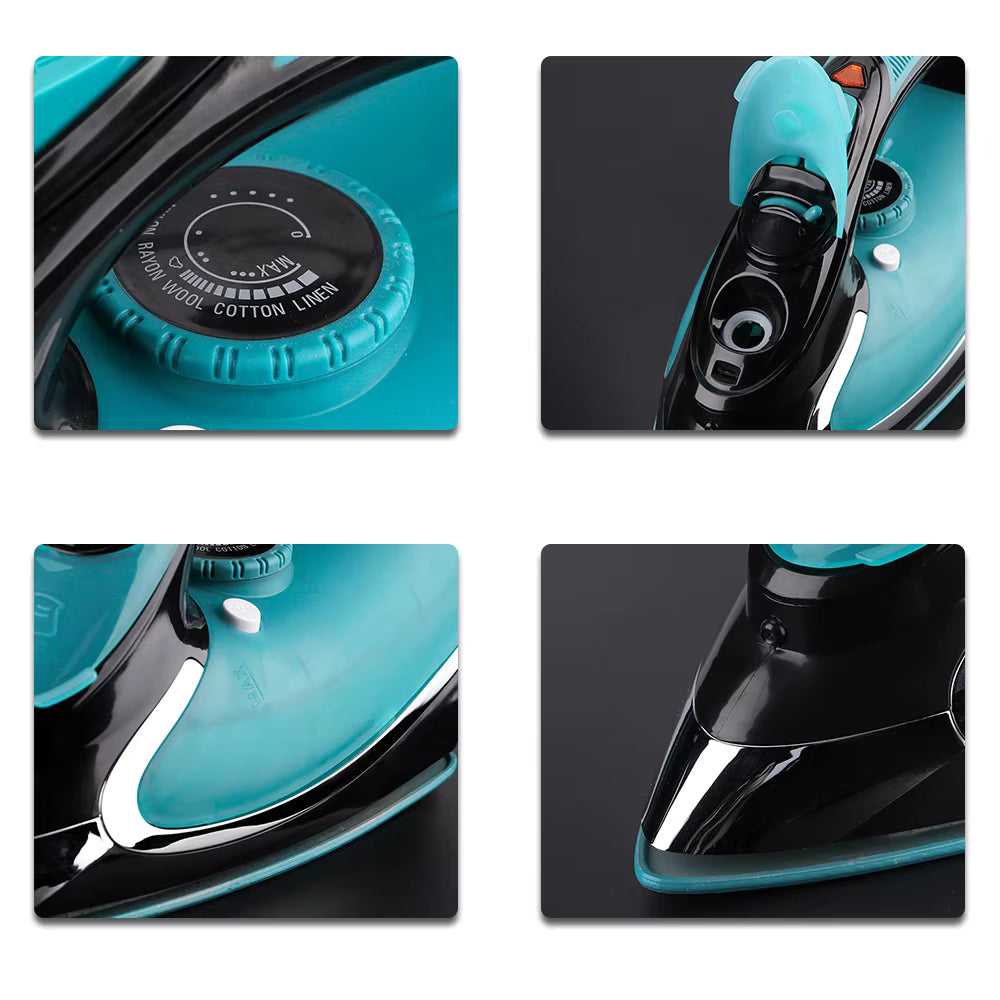 RAF Electric Steam Iron, Ceramic Coated Plate  Flat Iron Home Appliances 2400W, R.1193G