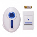 NWZ NZ-183 Mini Doorbell Door Chime Kit with Multiple Ringtones Receiver Transmitter Wireless Doorbell with up to 30M Wireless Range Battery Operated for School Home Office Hotel