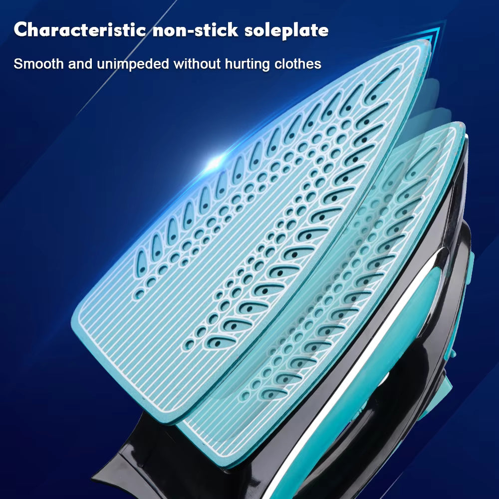RAF Electric Steam Iron, Ceramic Coated Plate  Flat Iron Home Appliances 2400W, R.1193G