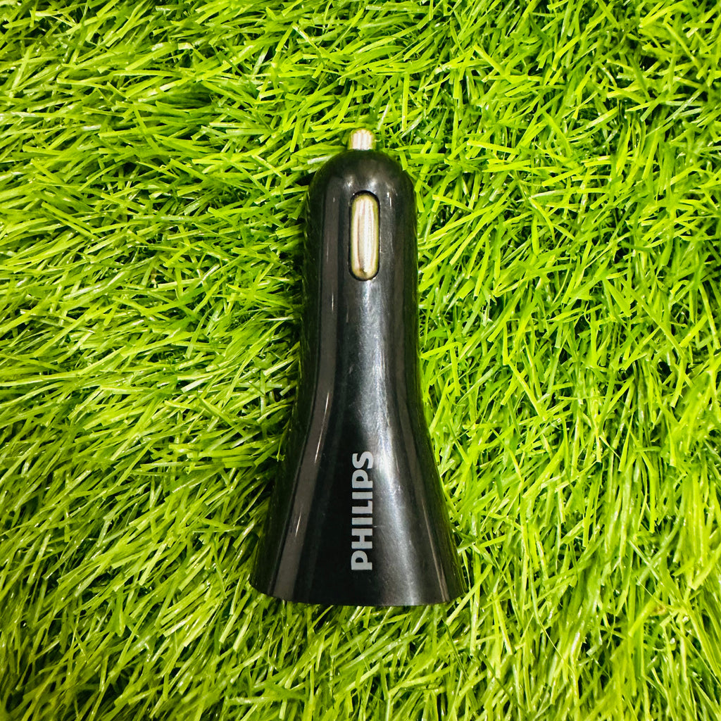 PHILIPS Car charger 2.4A – 18W Universal USB Fast Charging Option 5V/12V/24V Auto Convert