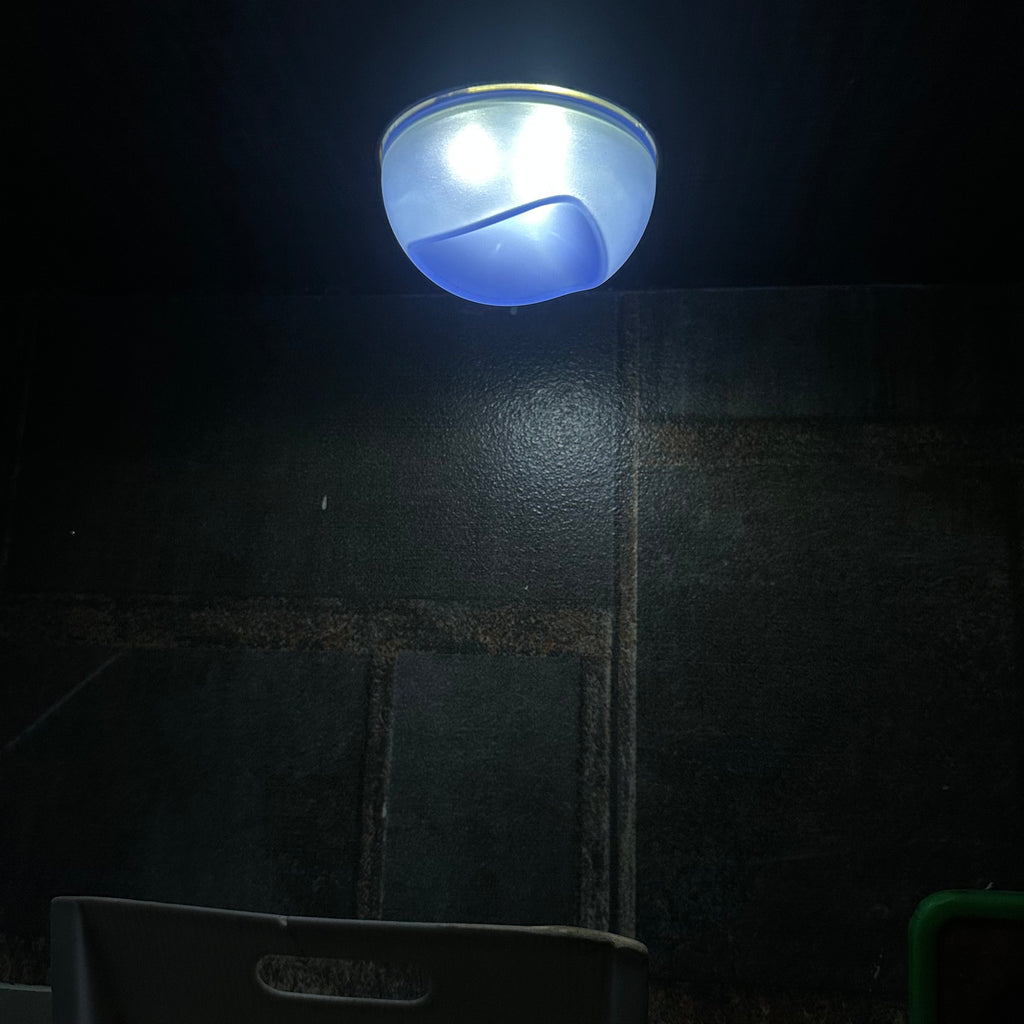 3 LED Touch Push On Off Light Self Stick On Click Cabinet Light LED Puck Light Battery Operated AA - 1 Pack