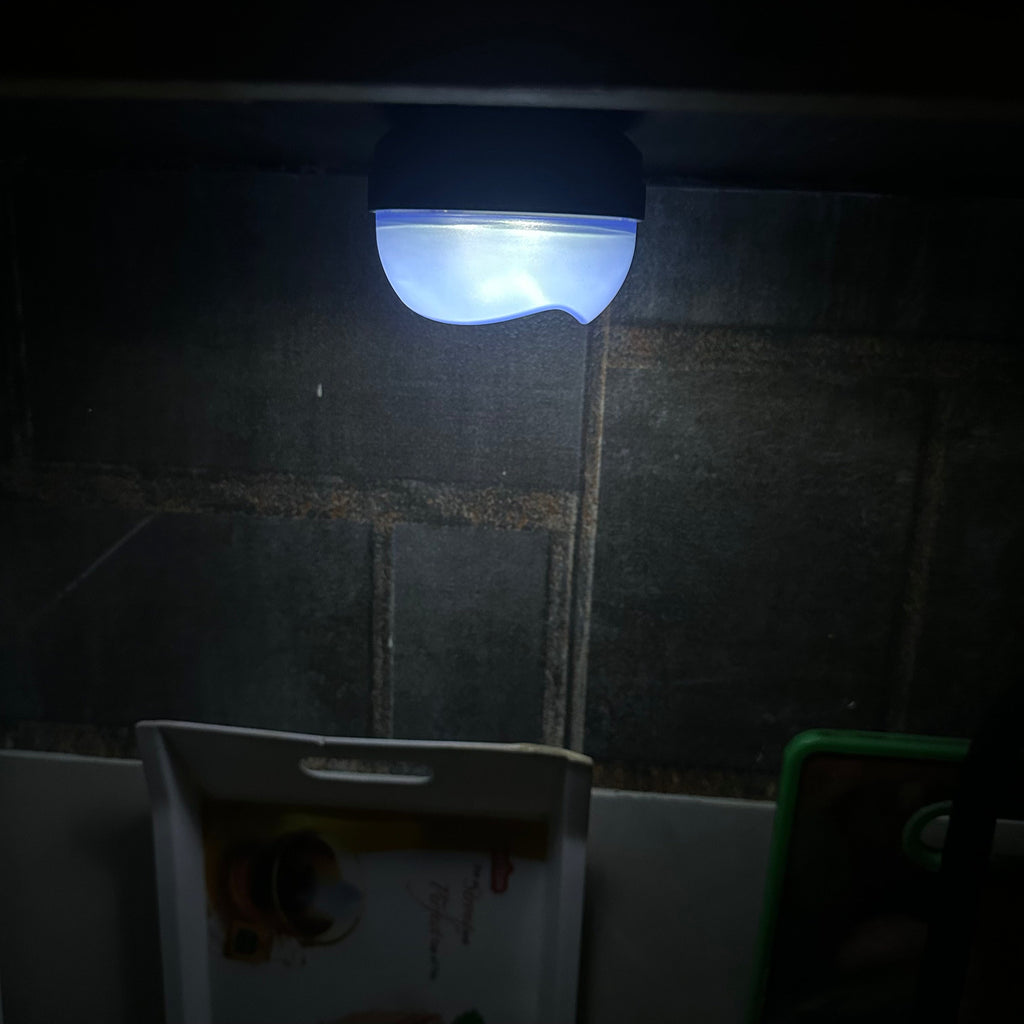 3 LED Touch Push On Off Light Self Stick On Click Cabinet Light LED Puck Light Battery Operated AA - 1 Pack
