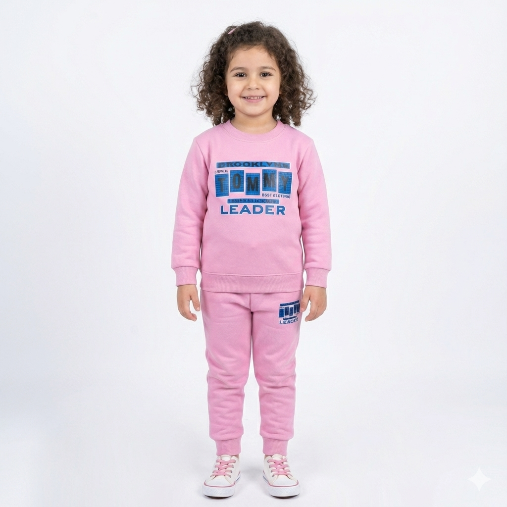 Minime Kids Printed Fleece Tracksuit Sweatshirt & Sweatpants for Boys & Girls Soft & Cozy Fleece Suit for Kids – Children’s Warm Fleece Co-Ord Set Stylish Sweatshirt + Pajama Suit