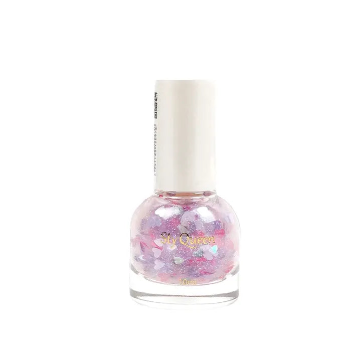 Sty Queen Water-Based Nail Polish – Non-Toxic, Quick-Dry, Peel-Off Formula for Healthy, Glossy Nails