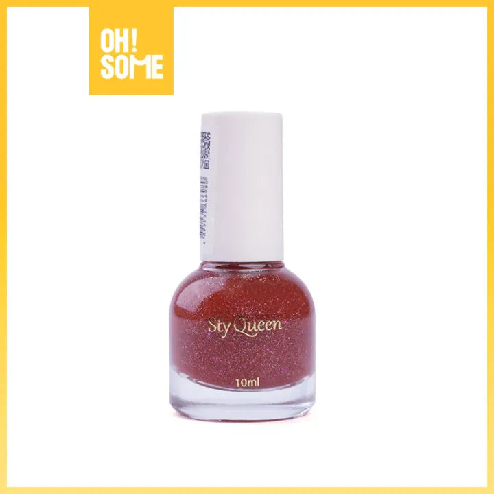 Sty Queen Water-Based Nail Polish – Non-Toxic, Quick-Dry, Peel-Off Formula for Healthy, Glossy Nails