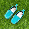 Barbee Collection Baby Shoes Blue