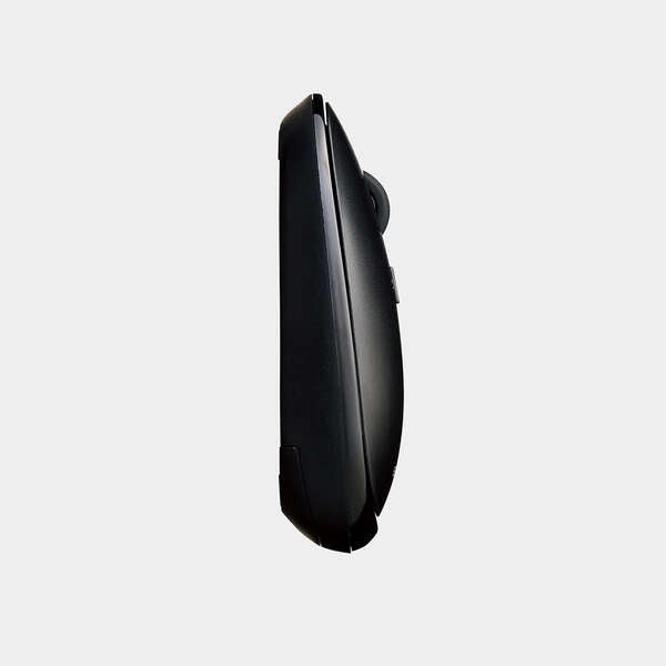 Elecom M-TM10BBBK/EC Bluetooth Slint Wireless Mouse, Thin, Silent, 4 Buttons, Presentation Mode Function, Compatible with Windows, Mac, Android, IOS iPadOS, FireOS (Black)